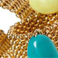 God chain ring with bead